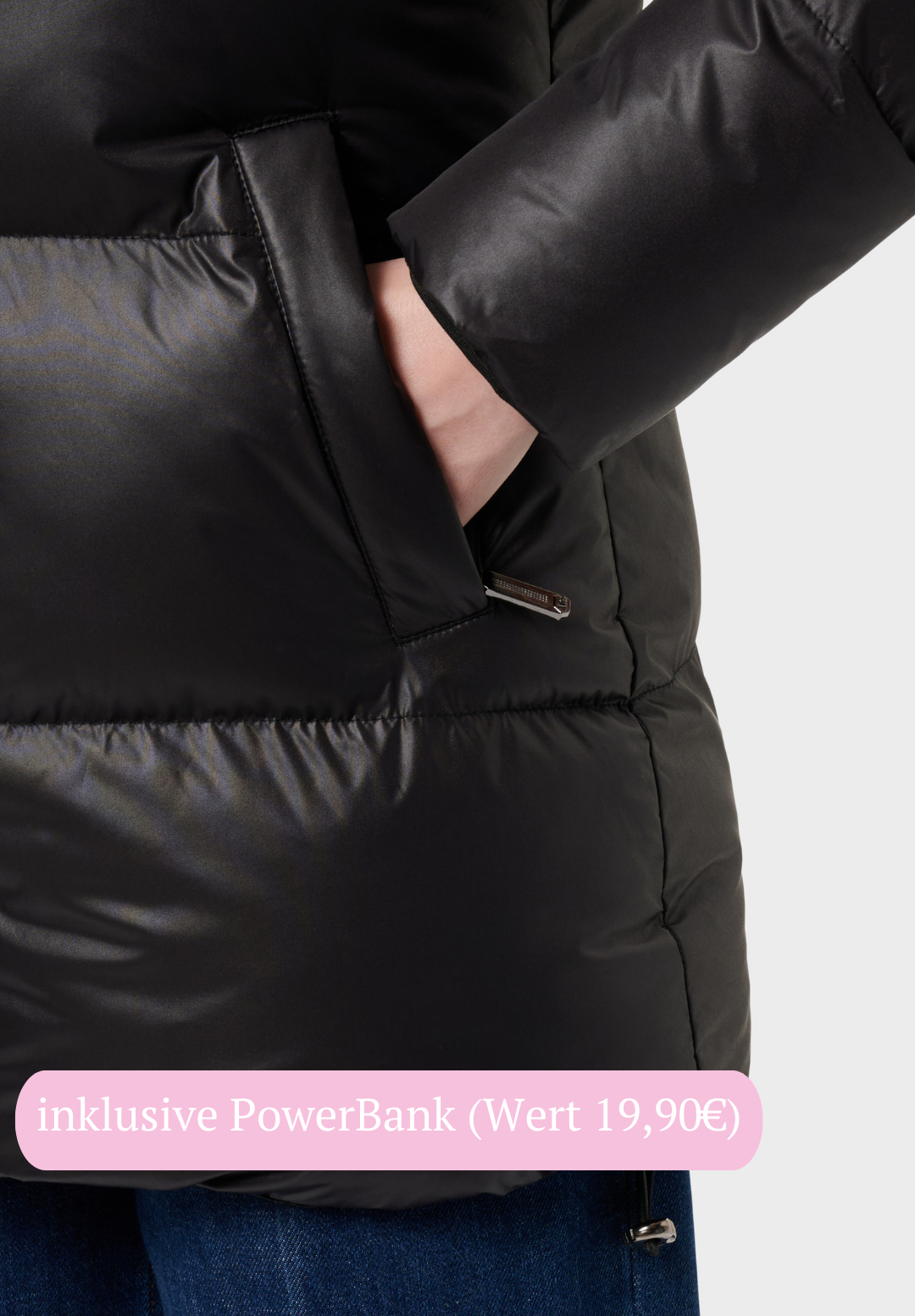 Mont Gerrard beheizte Jacke shiny schwarz