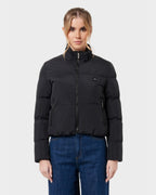 Mont Gerrard beheizte Jacke schwarz crop – Vorderansicht