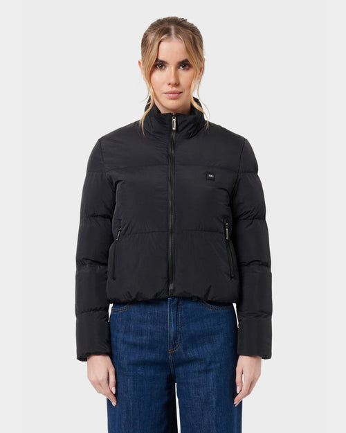 Mont Gerrard beheizte Jacke schwarz crop – Vorderansicht
