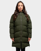 Mont Gerrard beheizte Jacke lang olive grün – Vorderansicht