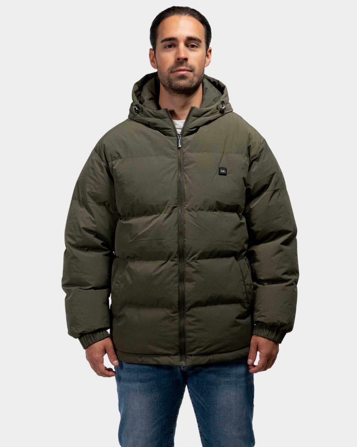Mont Gerrard beheizte Jacke Men olive grün – Vorderansicht