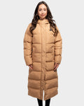Mont Gerrard beheizte Jacke super lang sand – Vorderansicht