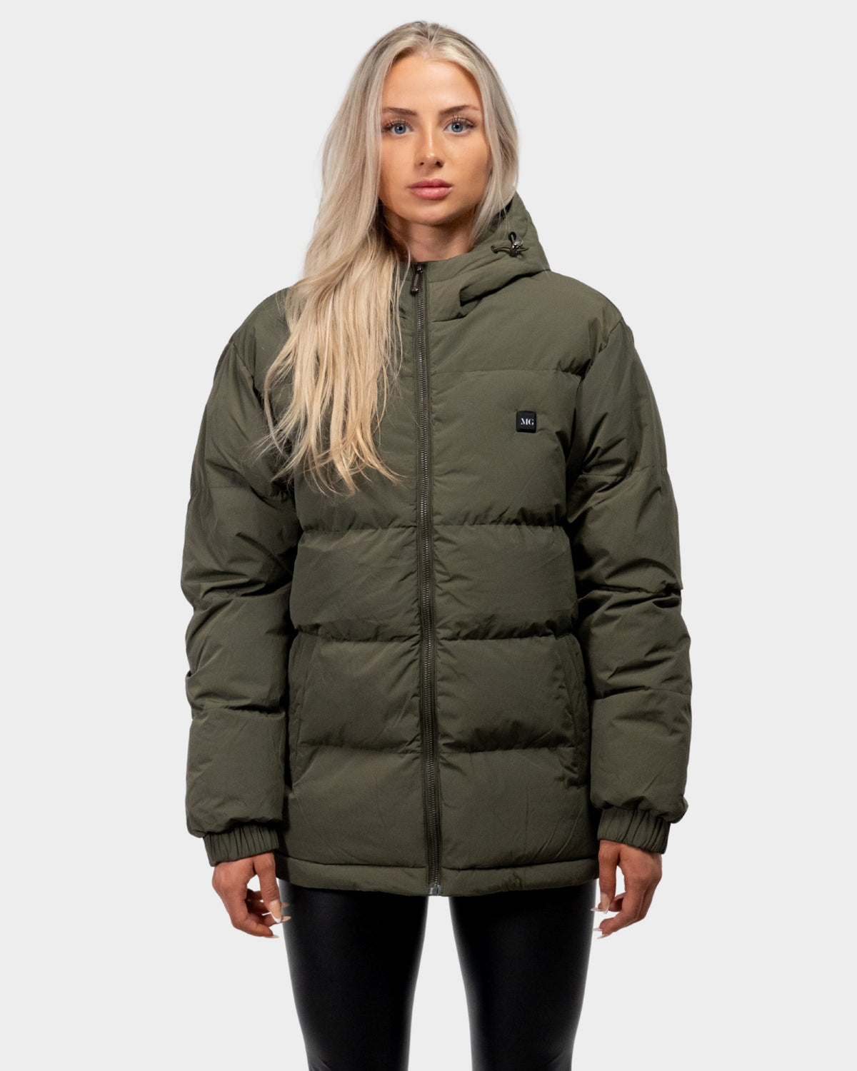 Mont Gerrard beheizte Jacke olive grün – Vorderansicht