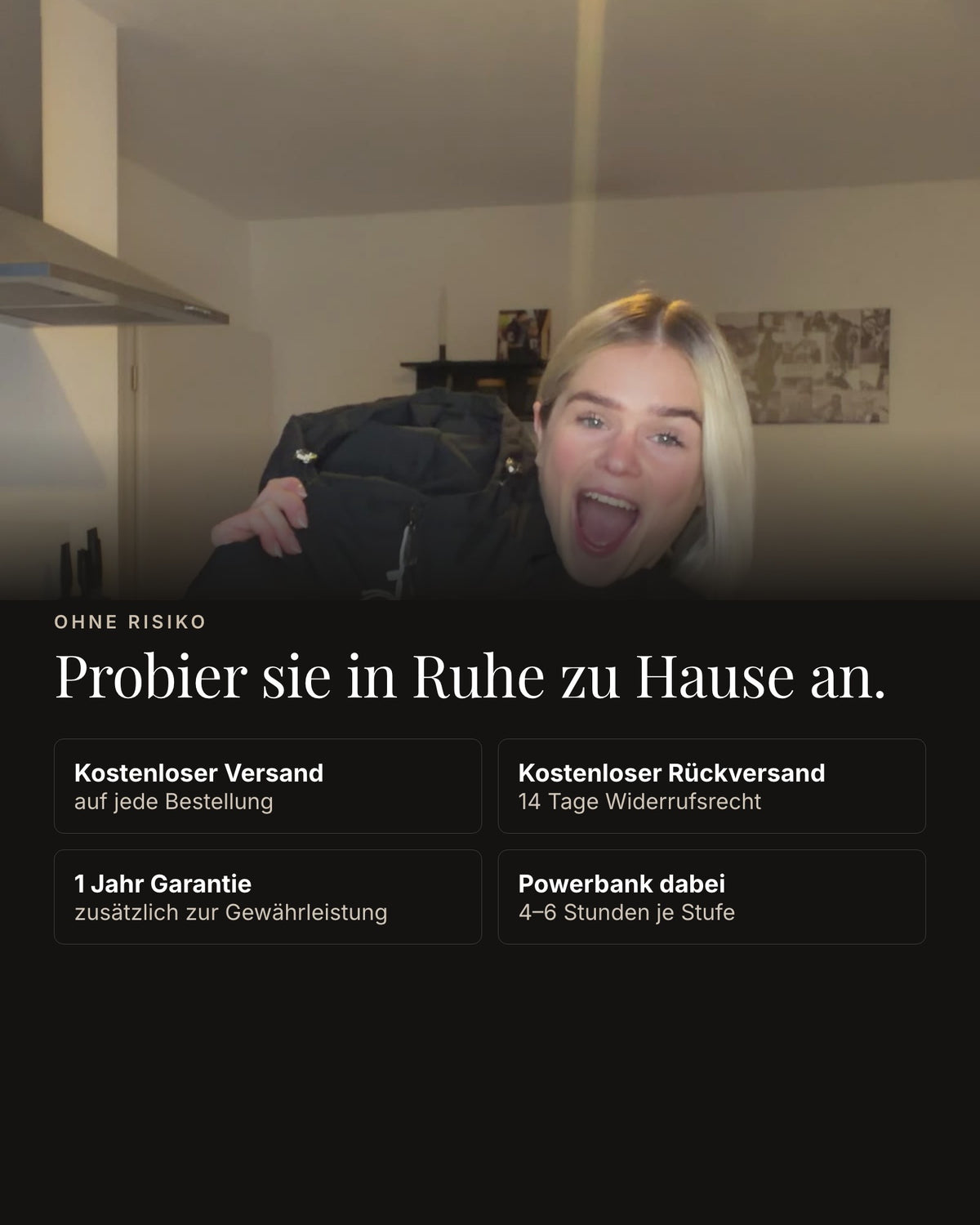 Mont Gerrard beheizte Jacke olive grün – Kostenloser Versand und Rückversand
